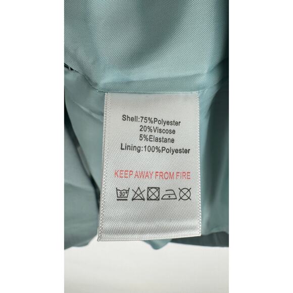 Aria Cove Long Sleeve Cut Out Blazer Mini Dress Womens Size 6 Teal Blue New - Picture 10 of 13